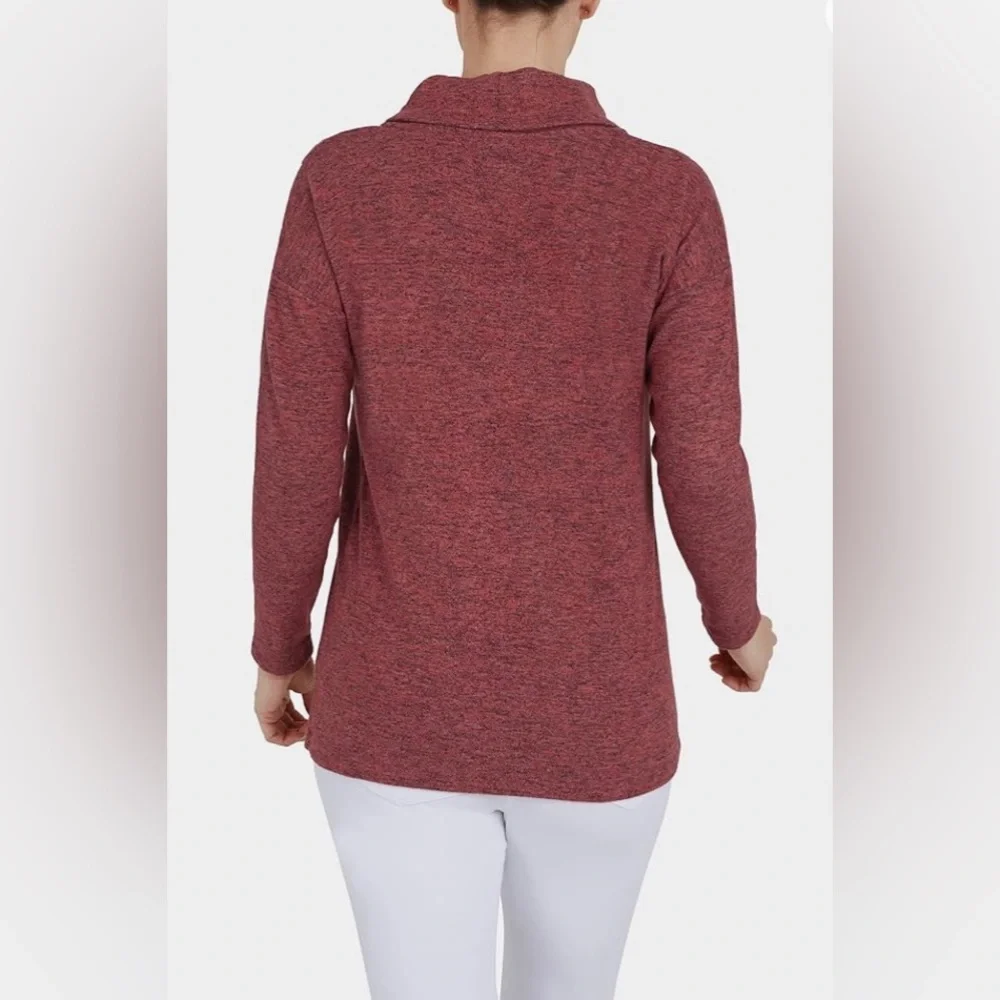 Ruby Rd. Women's Cozy Button Overlay Top small - Picture 5 of 11